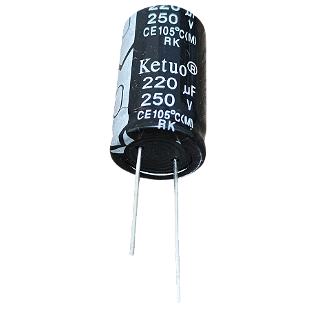 Capacitor eletrolítico 220uF x 250V