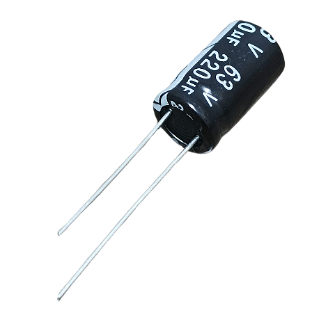 Capacitor eletrolítico 220uF x 63V