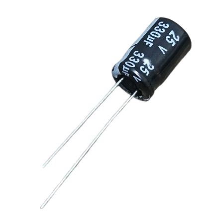 Capacitor eletrolítico 330uF x 25V