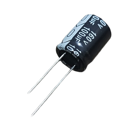 Capacitor eletrolítico 100uF x 160V
