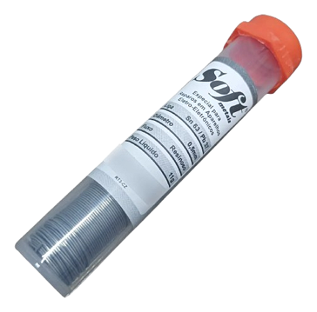 Tubete solda laranja * fio 0,5mm * 11g