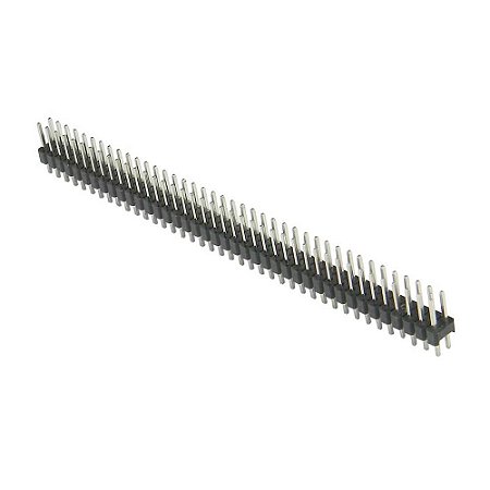Barra de pinos 40 vias * dupla * 2x40x11,2 * 180º