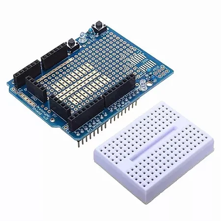 Protoshield p/a Arduino + mini protoboard