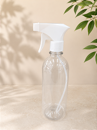 Kit pulverizador 500 ml com gatilho branco