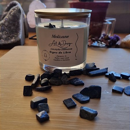 Vela do Signo Libra – Harmonia, Sabedoria /Lápis-lazúli 170g