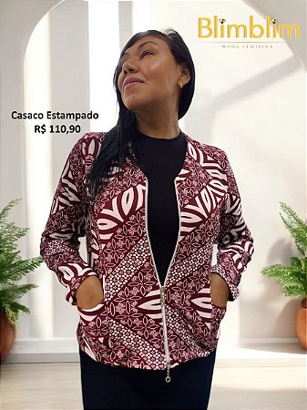 Casaco estampado