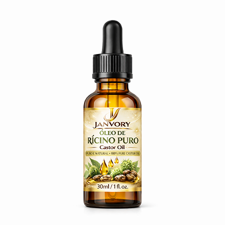 Óleo de Rícino Puro 100% Natural