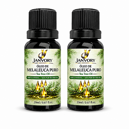 Kit 2 Óleos de Melaleuca 100% Puro 20ml