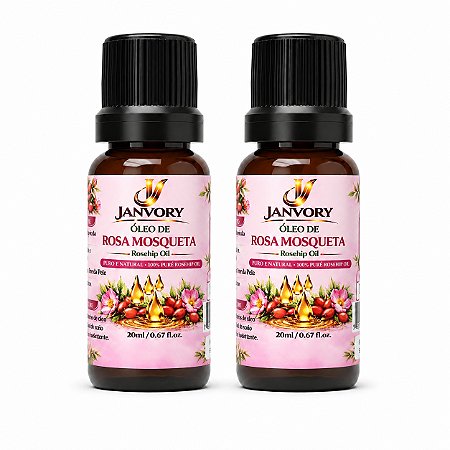 Kit 2 Óleos Rosa Mosqueta 100% Puro 2x20ml