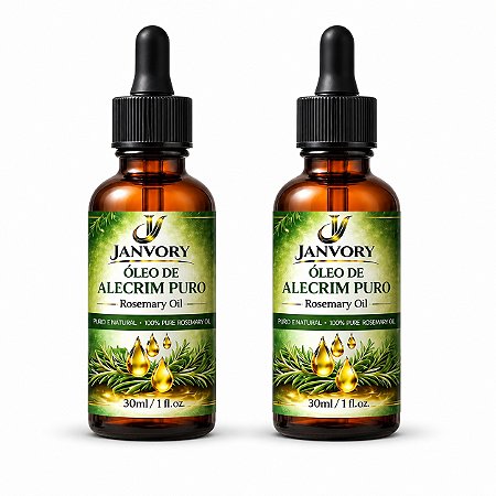 Kit 2 Óleos de Alecrim 100% Puro 2x30ml