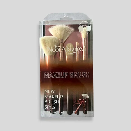 Caixa Fechada (240 unidades) Kits de 5 Pincéis de Maquiagem - Cerdas Super Macias!