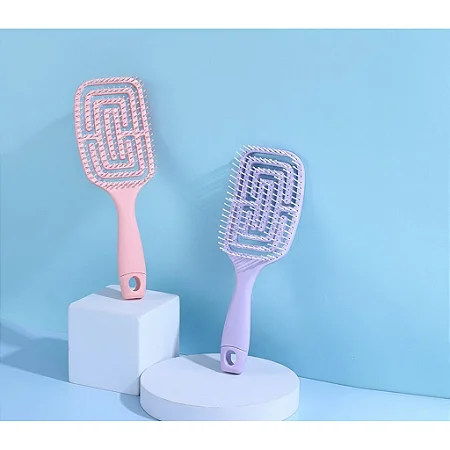 Caixa Fechada (360 unidades) Escovas Mágicas Cores Pastel - Desembaraça Sem Quebrar!