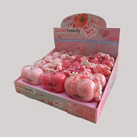 Caixa Fechada (240 unidades) Esponjas Power Puff Sweet Beauty