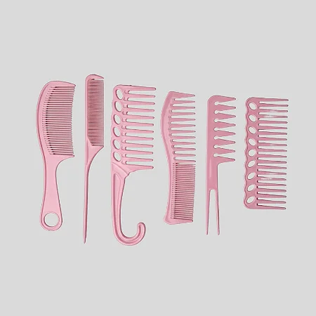 12 Kits 6 Pentes Profissionais para Lisos e Ondulados - Cores Sortidas