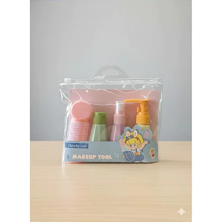 12 Kits de Viagem Completo Makeup Tool - Praticidade e Estilo! - Cores Sortidas
