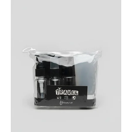 Caixa Fechada (180 unidades) Conjunto 4Pçs Frascos Ideais para Viagens e Dia a Dia.