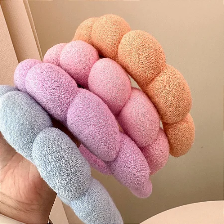 Kit 12 Tiara Skin Care Blogueira para Cuidados Facial Limpeza Facial - CORES SORTIDAS