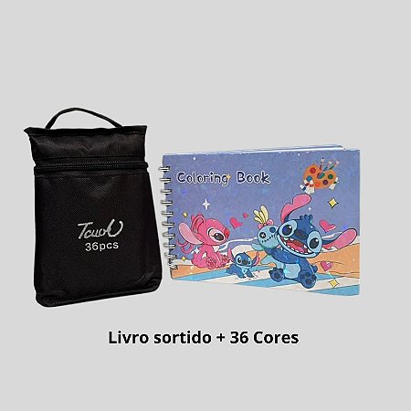 12 Kits de livros sortidos + 12 Kits Canetinhas 36 Cores