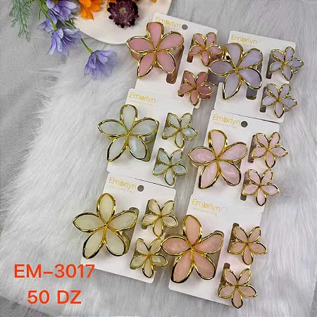 Piranha KIT 3 8cm e 4cm Base bicolor emborrachado de 6 cores com borda dourada