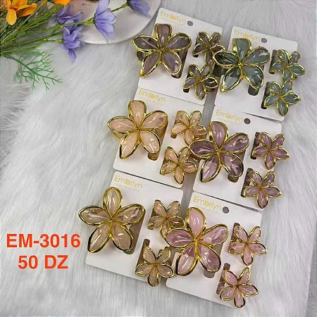 Piranha KIT 3 8cm + 4cm Base bicolor com 6 conjuntos de detalhes dourados