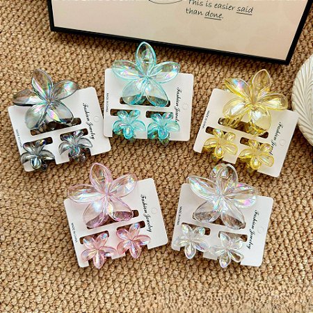 Piranha KIT 3 8cm + 4cm Conjunto de Galvanoplastia Transparente de 6 Cores