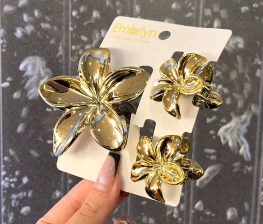 Piranha KIT 3 EM 1 8cm Frangipani banhados a ouro e a prata