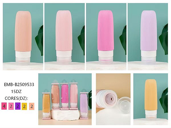 Garrafa de viagem de silicone resistente ao calor portátil de silicone