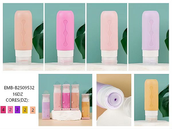 Garrafa de viagem de silicone resistente ao calor portátil de silicone