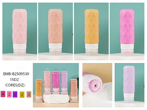 Garrafa de viagem de silicone resistente ao calor portátil de silicone