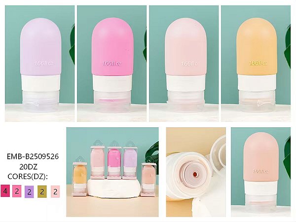 Garrafa de viagem de silicone resistente ao calor portátil de silicone