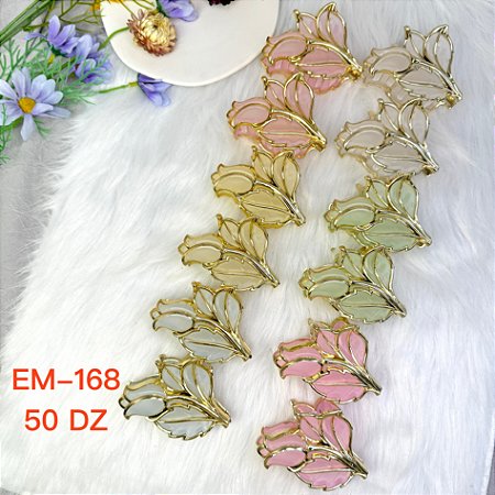 Piranha "Jelly Eraser" com Seis Cores e Bordas Douradas