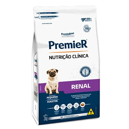 Ração Premier Nutrição Clínica Renal Cães Adultos Porte Pequeno 2kg