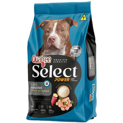Ração Quatree Select para Cães Adultos Sabor Frango com Arroz e Batata Doce 15 KG