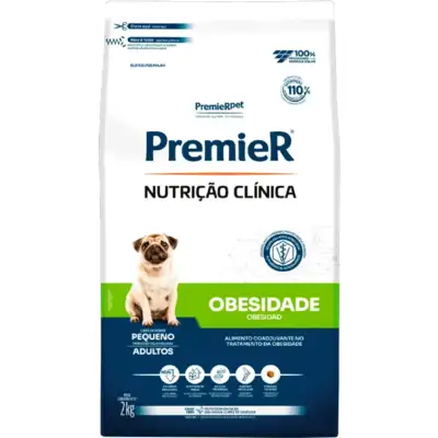 Ração Premier Nutrição Clínica Obesidade para Cães Adultos Pequeno Porte 2kg