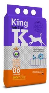 Tapete Higiênico King Pads Slim 60x55cm C/6 Unidades