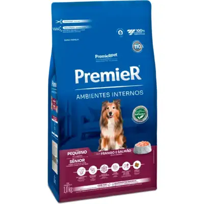 Ração Premier Pet Ambientes Internos Cães Sênior Raças Pequenas 2,5Kg