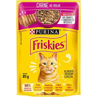Friskies Sachê Carne ao Molho 85g