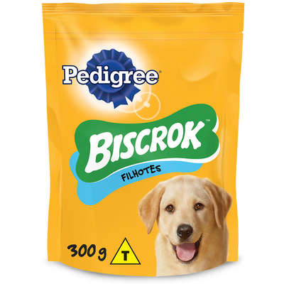 Biscoito Pedigree Biscrok para Cães Filhotes Sabor Leite 300g