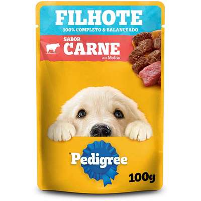 Pedigree Sachê Carne ao Molho para Cães Filhores 100g