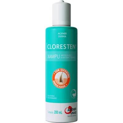 Shampoo Antibacteriano Agener União Dr.Clean Cloresten 200ml