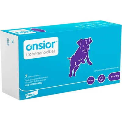 Anti-inflamatórios Onsior para Cães 10mg C/7 Comprimidos
