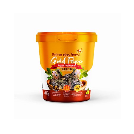 Reino das Aves Gold Papa para Filhotes 400 g