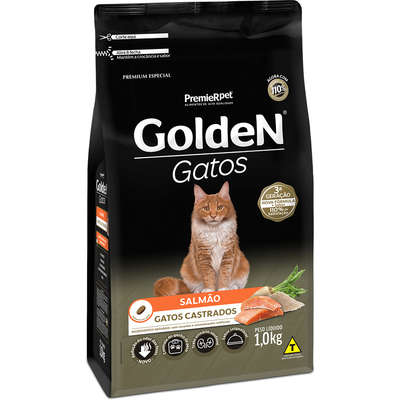 Ração Golden Gatos Castrados Salmão (Kg)