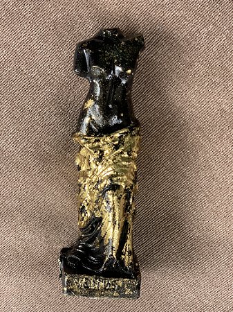 Escultura Vênus (preta com dourado)