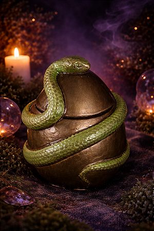 Vela Lilith (Verde e Marrom)