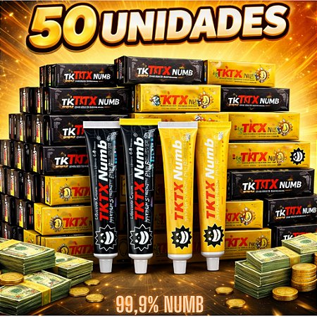 KIT 50 POMADAS NUMB - MAIS VENDIDO + FRETE GRÁTIS