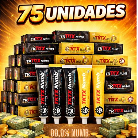 KIT 75 POMADAS NUMB - MELHOR CUSTO BENEFICIO + FRETE GRÁTIS