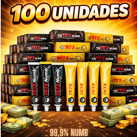 KIT 100 POMADAS NUMB - MAIOR LUCRO + FRETE GRÁTIS