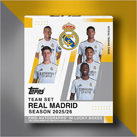 #05 - Break Rookie Prime - El Clássico Team Set - Real Madrid 2025/26 - 1 Caixa (30 cards)