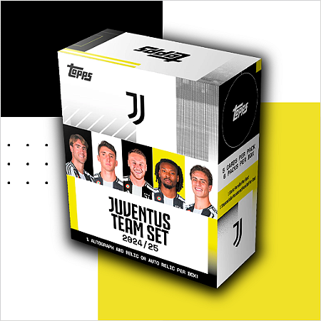 43 - Break Rookie Prime - Team Set Juventus 2024/25 - Escolha seu jogador + 1 Sorteio - 3 Hobby Box (90 cards)